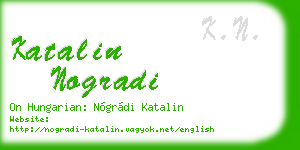 katalin nogradi business card