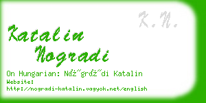 katalin nogradi business card